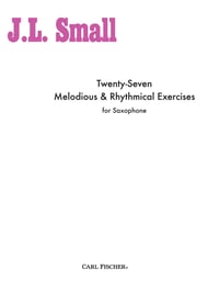 cover 27 MELODIOUS AND RHYTHMICAL EXERCISES SAXOPHONE cover